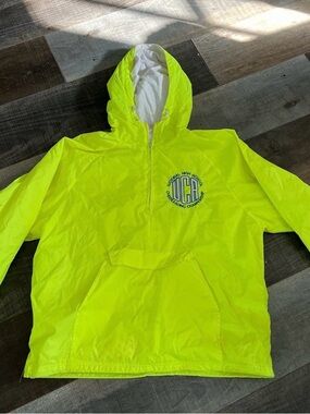 Varsity Neon UCA  Yellow Hooded Pullover Ski Jacket